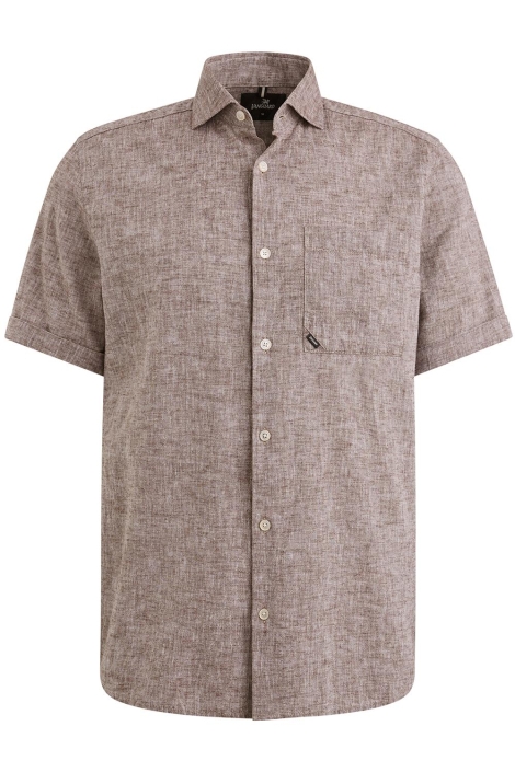 Vanguard short sleeve shirt linen cotton bl